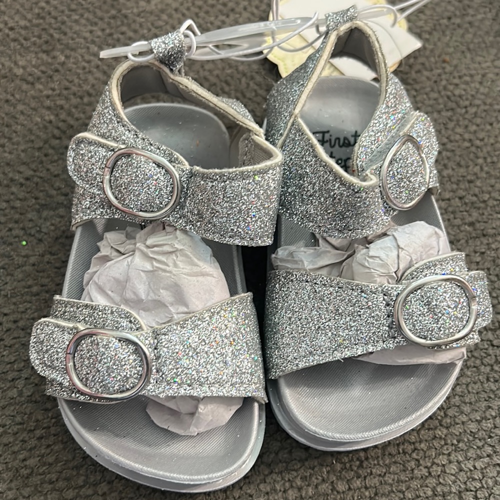 First steps glitter sandal prewalk